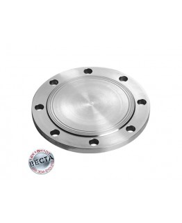 Заглушка фланцева (фланець глухий) Ду 15 Ру 10 Сталь 06Х28МДТ (AISI 904L) 