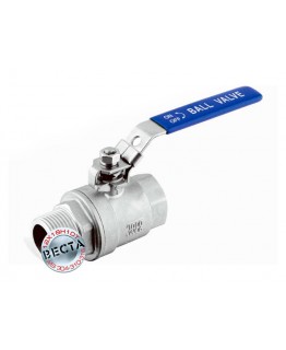 Кран кульовий в/з Ду 32 н/ж (AISI 304)